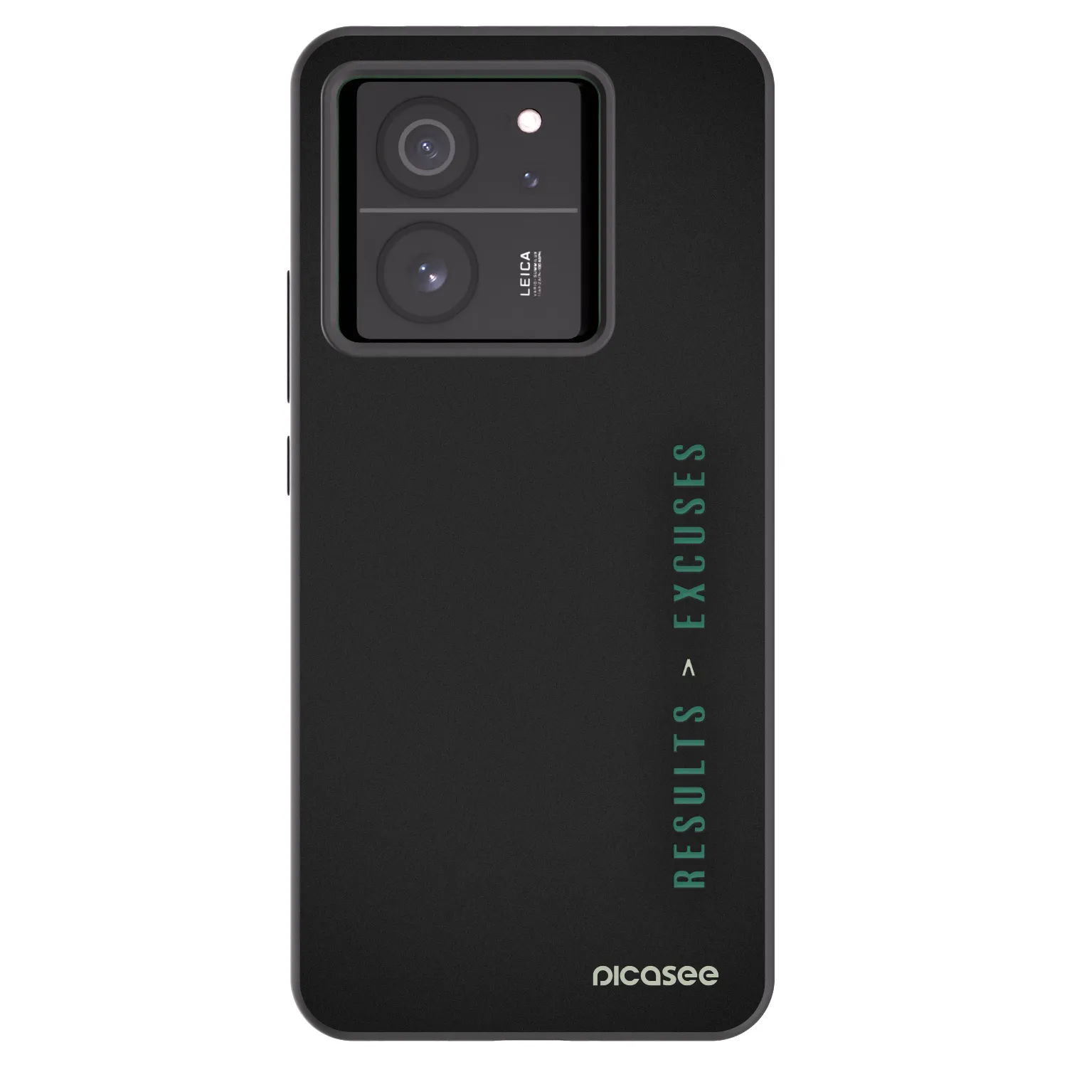 Picasee Xiaomi 13T Hülle - Schwarzes Silikon - Results x Excuses