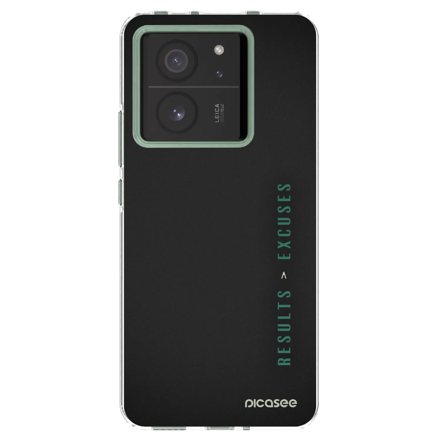 Picasee Xiaomi 13T Hülle - Transparentes Silikon - Results x Excuses