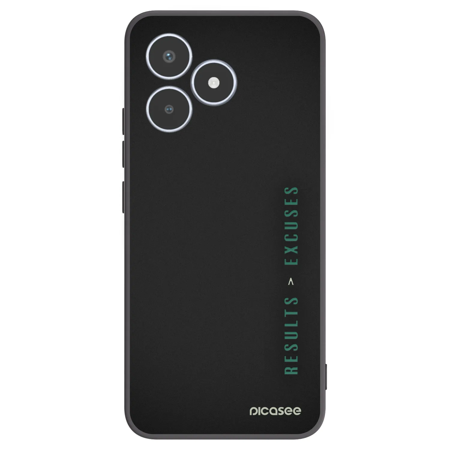 Picasee Realme C53 Hülle - Schwarzes Silikon - Results x Excuses