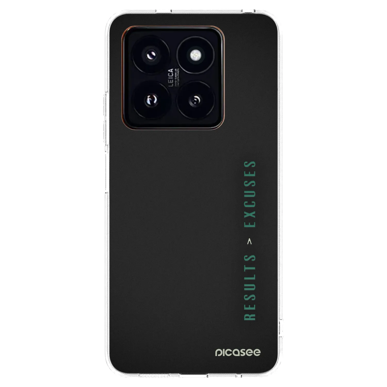 Picasee Xiaomi 14 Pro Hülle - Transparentes Silikon - Results x Excuses