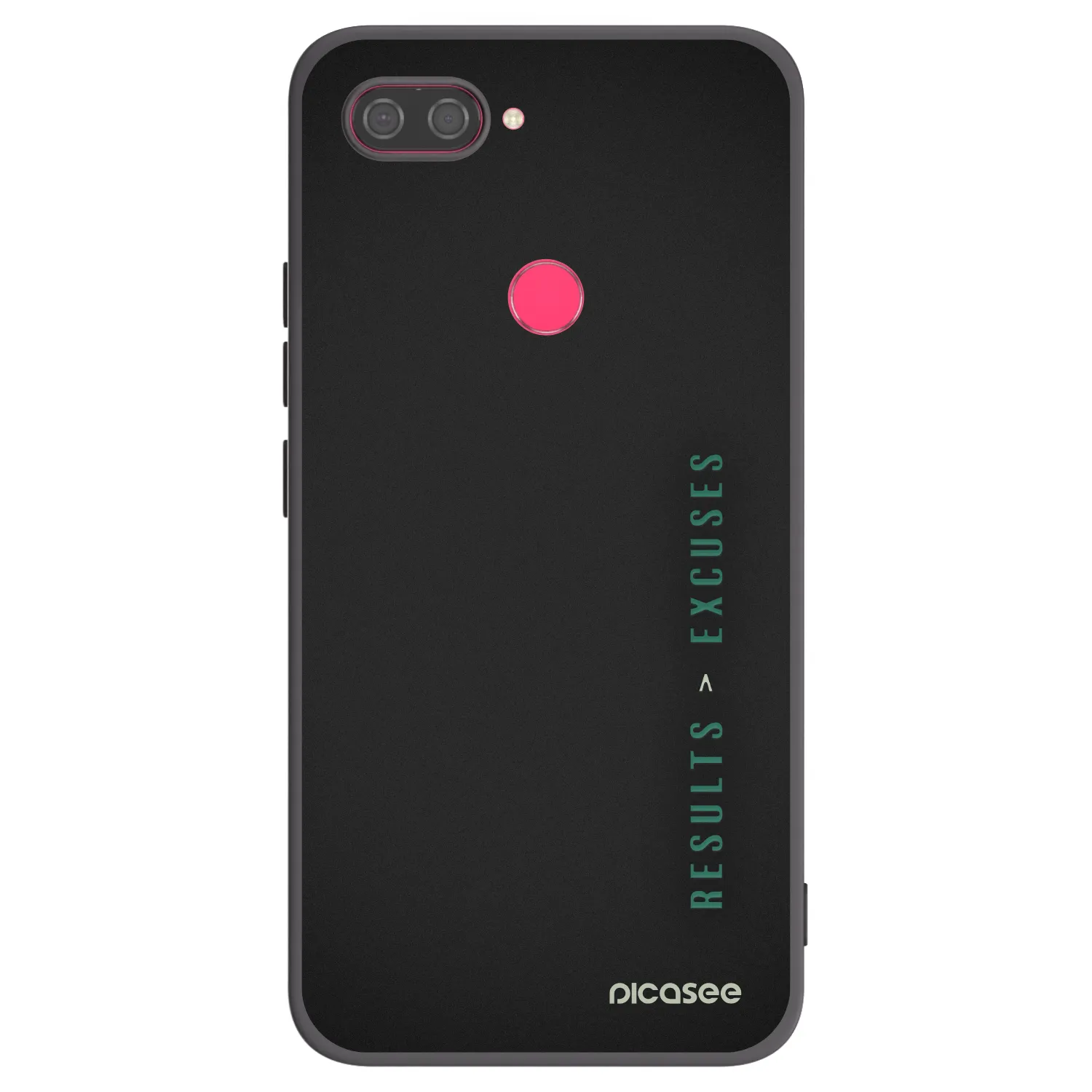 Picasee Xiaomi Mi 8 Lite Hülle - Schwarzes Silikon - Results x Excuses