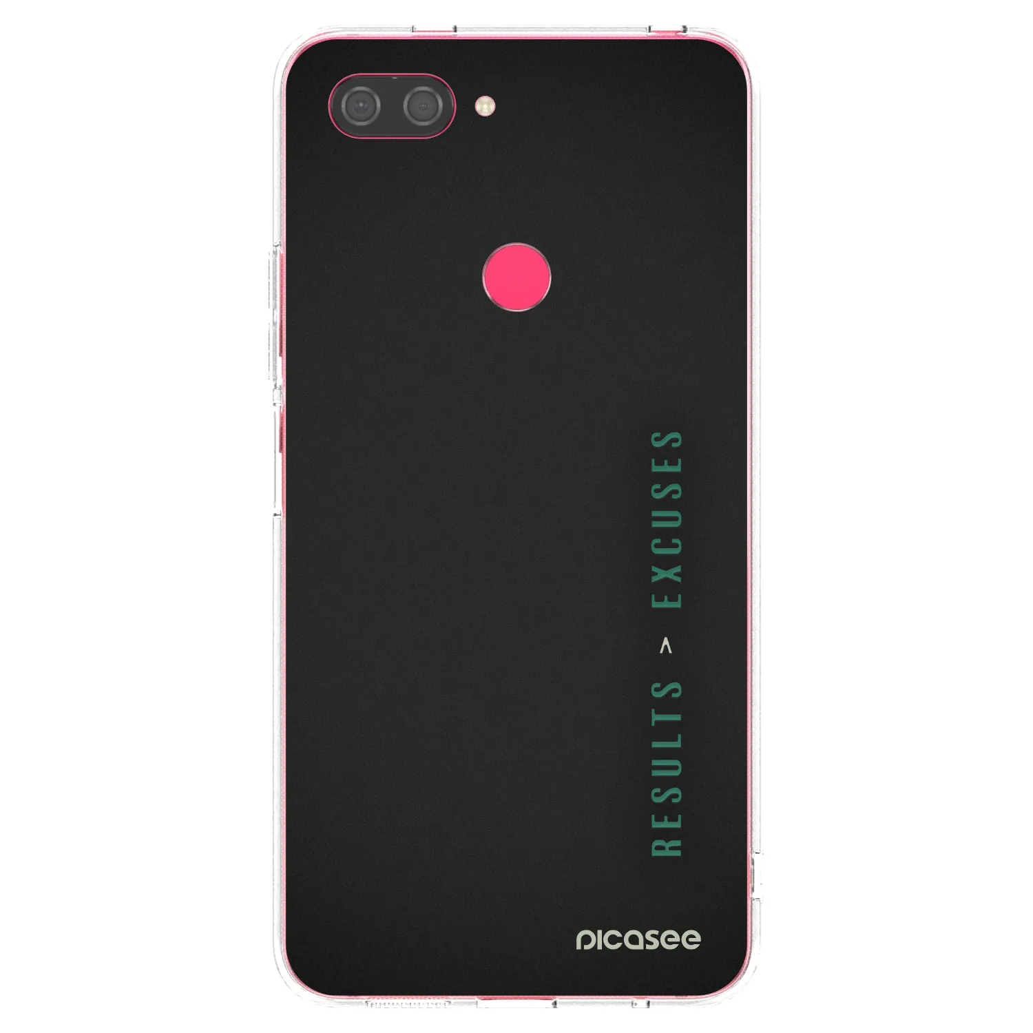Picasee Xiaomi Mi 8 Lite Hülle - Transparentes Silikon - Results x Excuses