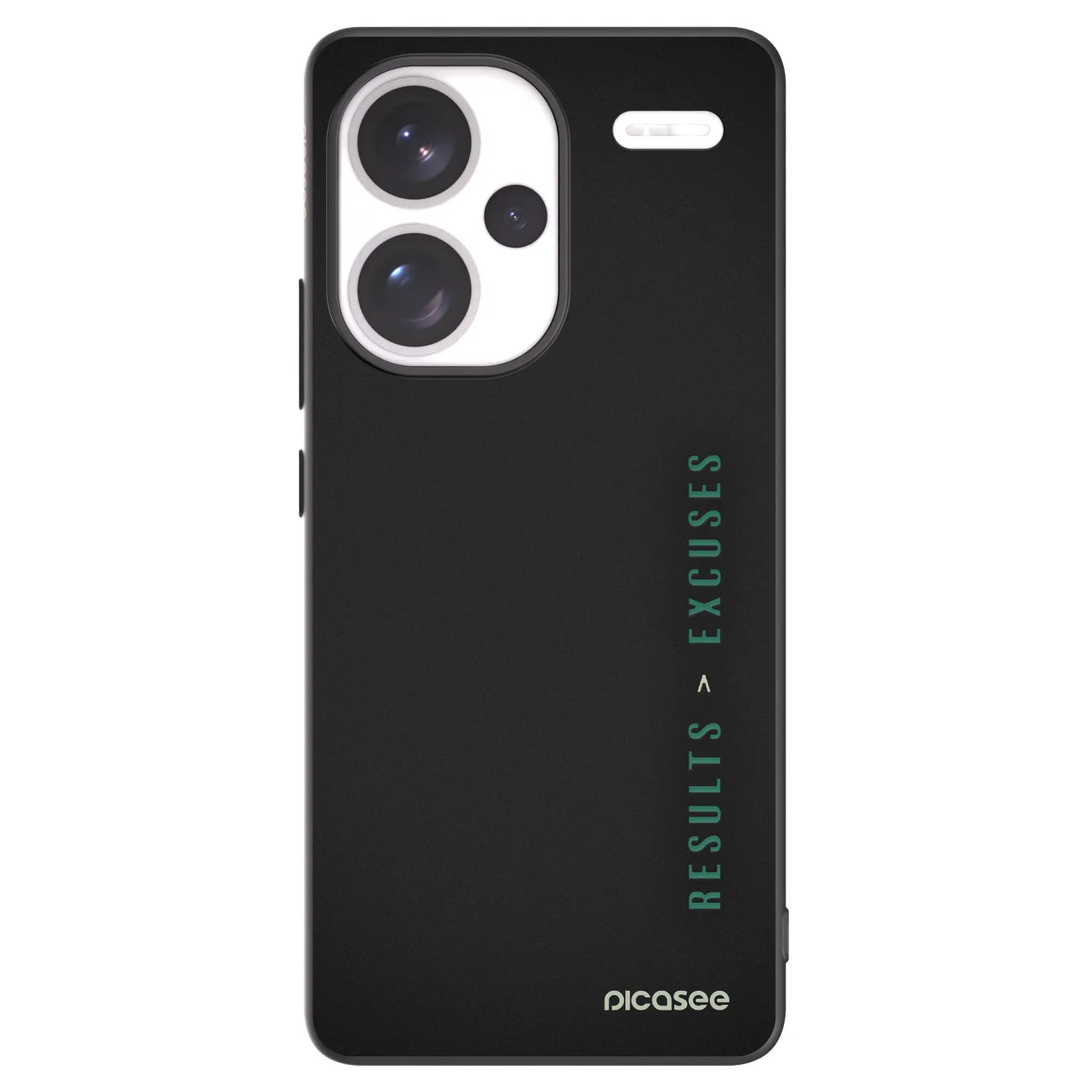 Picasee Xiaomi Redmi Note 13 Pro+ 5G Hülle - Schwarzes Silikon - Results x Excuses