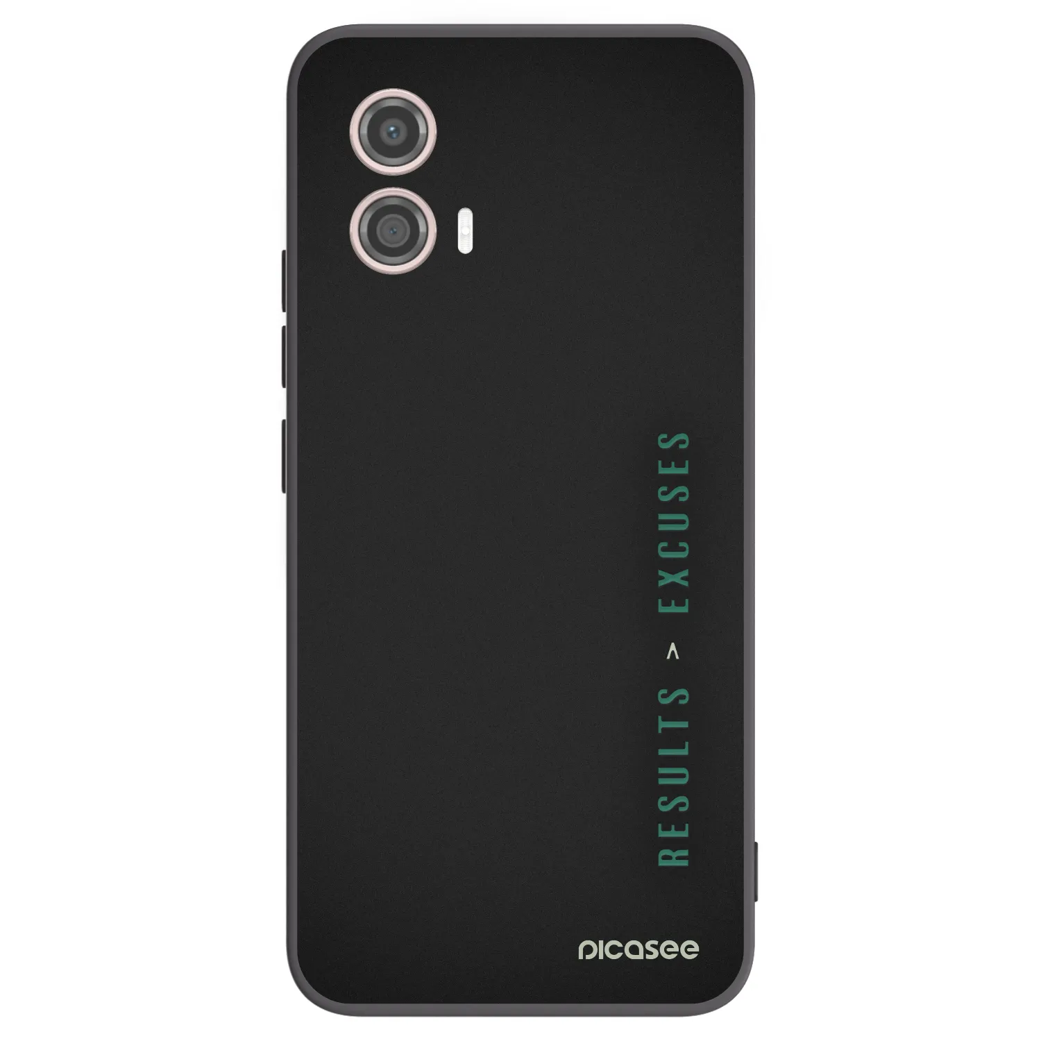 Picasee Motorola Moto G53 5G Hülle - Schwarzes Silikon - Results x Excuses
