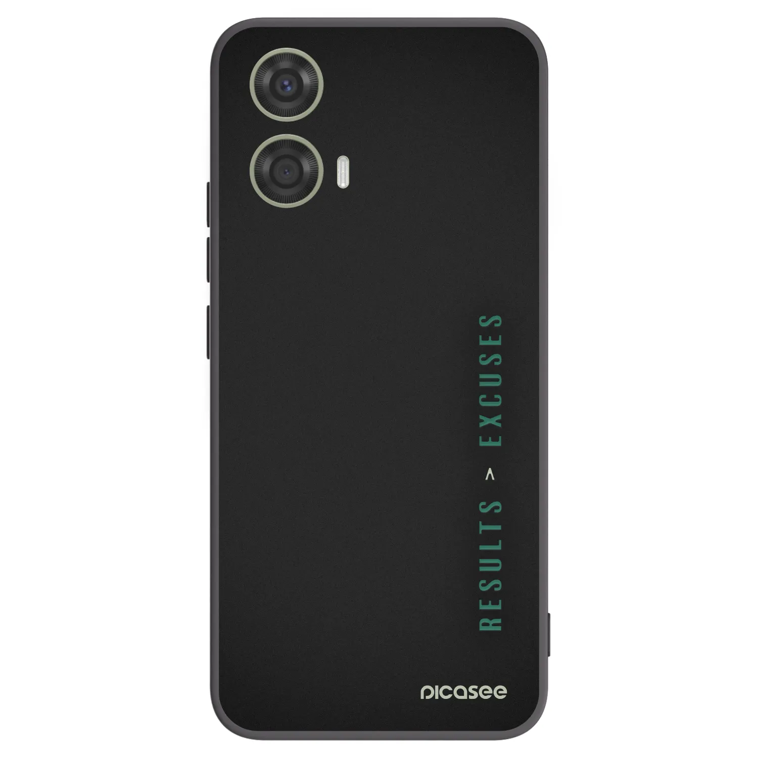 Picasee Motorola Moto G24 Hülle - Schwarzes Silikon - Results x Excuses