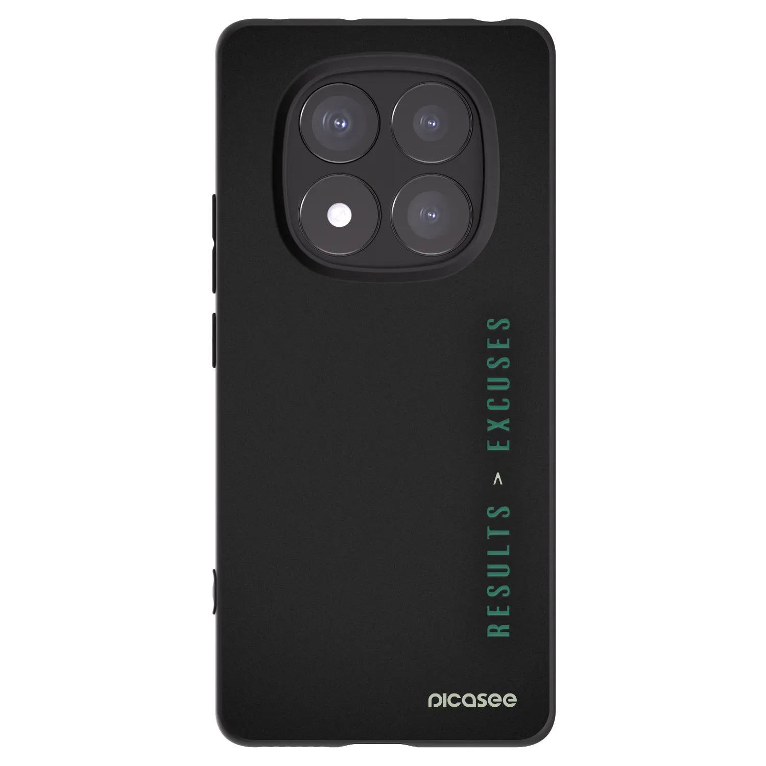 Picasee Xiaomi Redmi Note 14 Pro+ 5G Hülle - Schwarzes Silikon - Results x Excuses