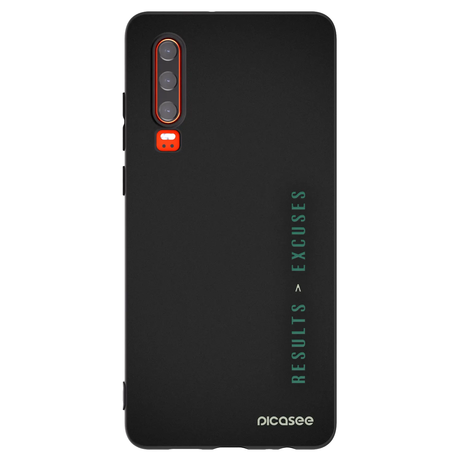 Picasee Huawei P30 Hülle - Schwarzes Silikon - Results x Excuses