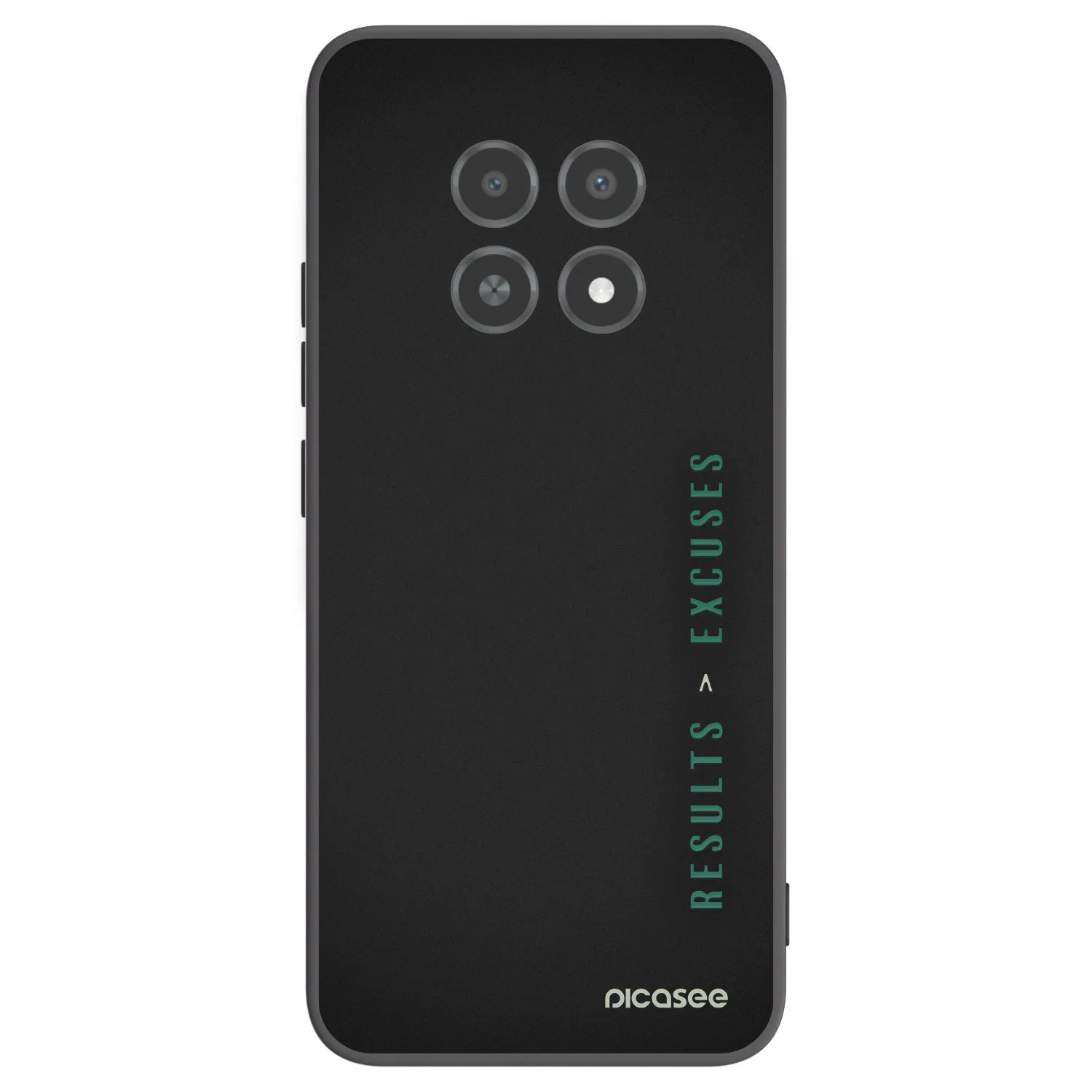 Picasee Realme 12X Hülle - Schwarzes Silikon - Results x Excuses