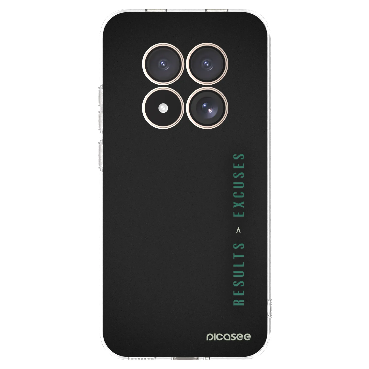 Picasee Xiaomi Redmi Note 15 Pro 4G Hülle - Transparentes Silikon - Results x Excuses