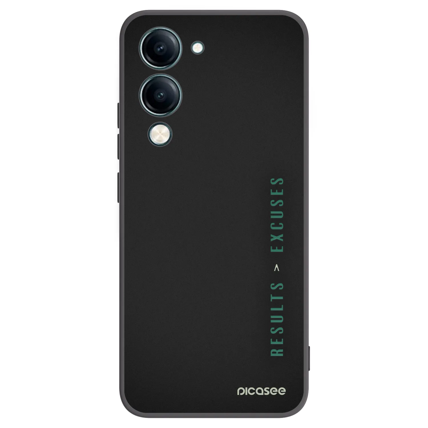 Picasee Vivo Y29s 5G Hülle - Schwarzes Silikon - Results x Excuses