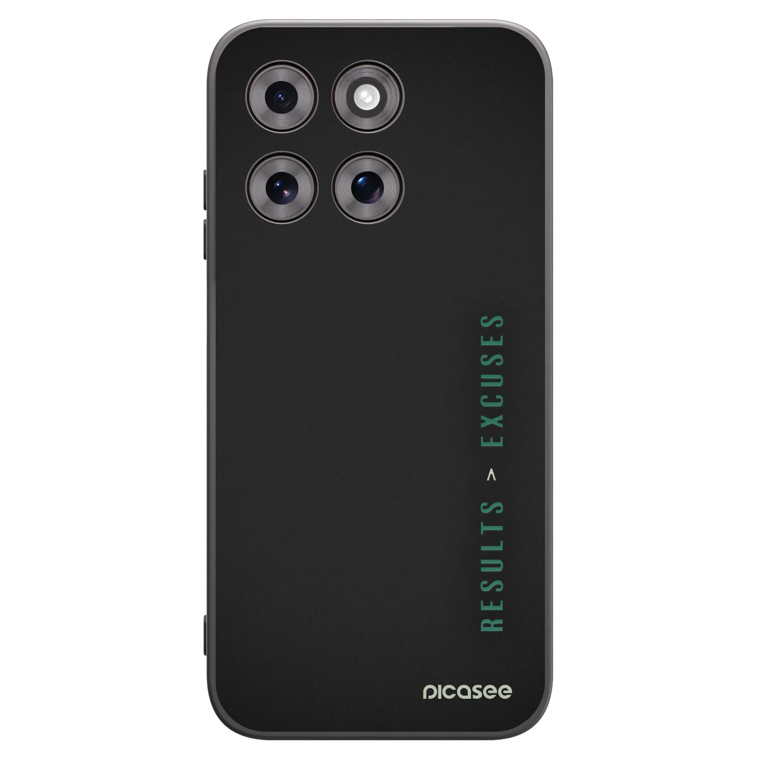 Picasee Motorola Moto G77 Hülle - Schwarzes Silikon - Results x Excuses