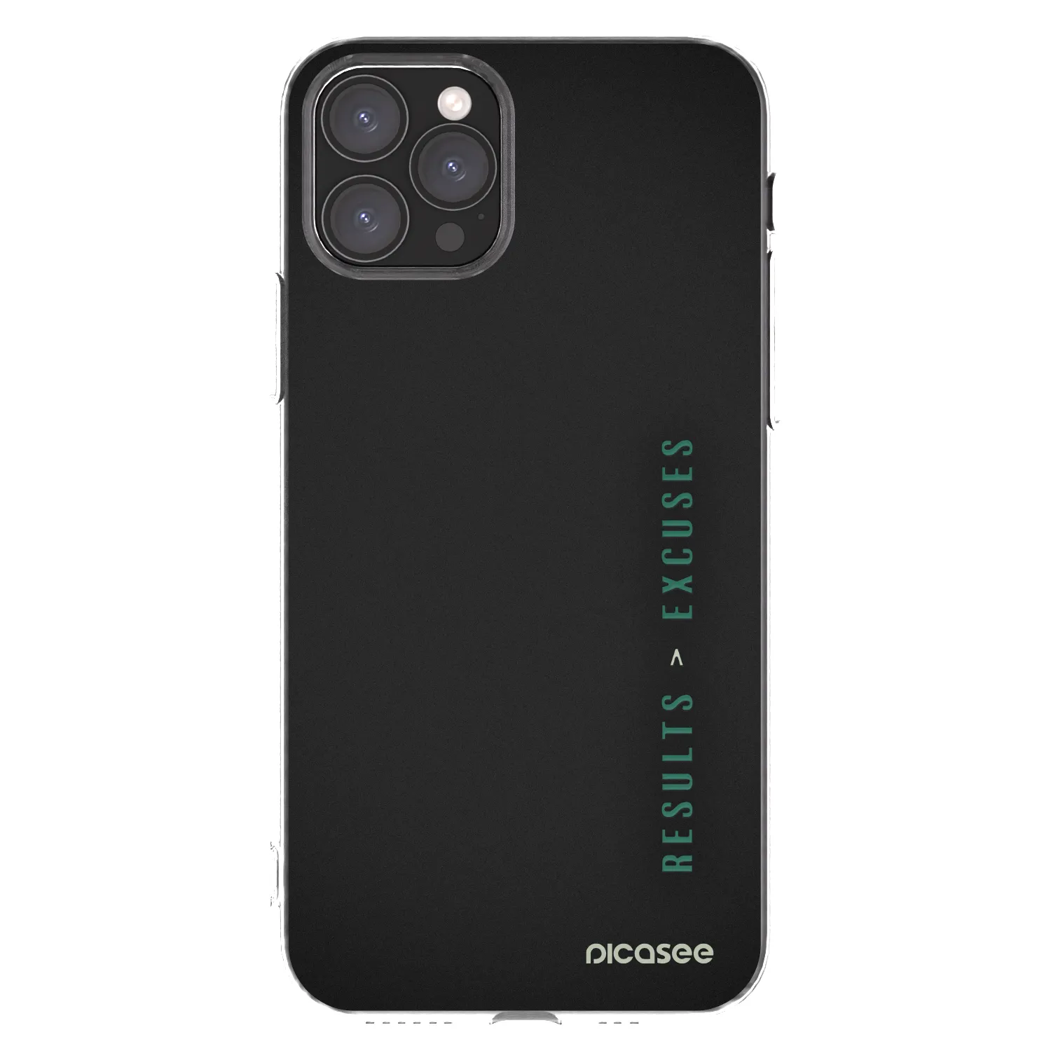 Picasee Apple iPhone 11 Pro Hülle - Transparentes Silikon - Results x Excuses