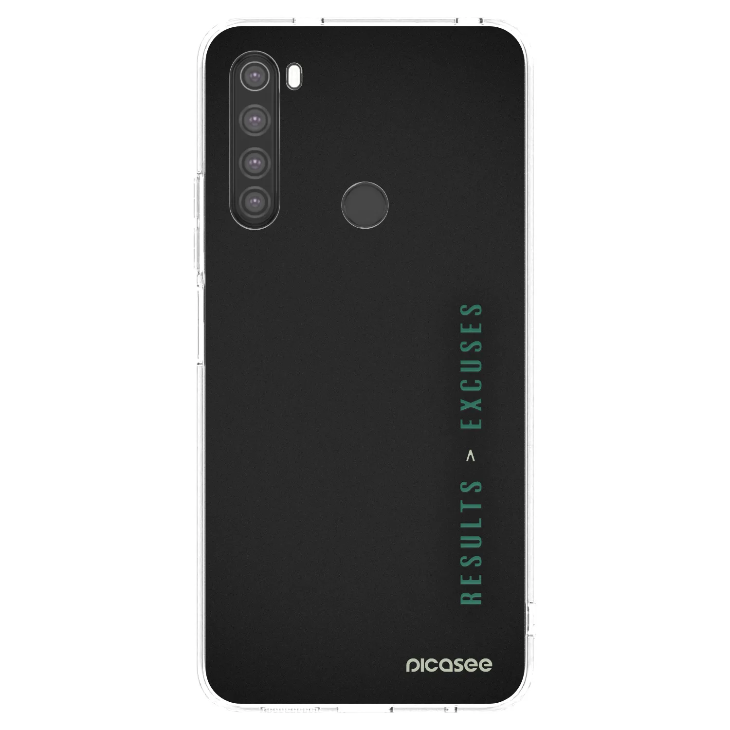 Picasee Xiaomi Redmi Note 8 Hülle - Transparentes Silikon - Results x Excuses