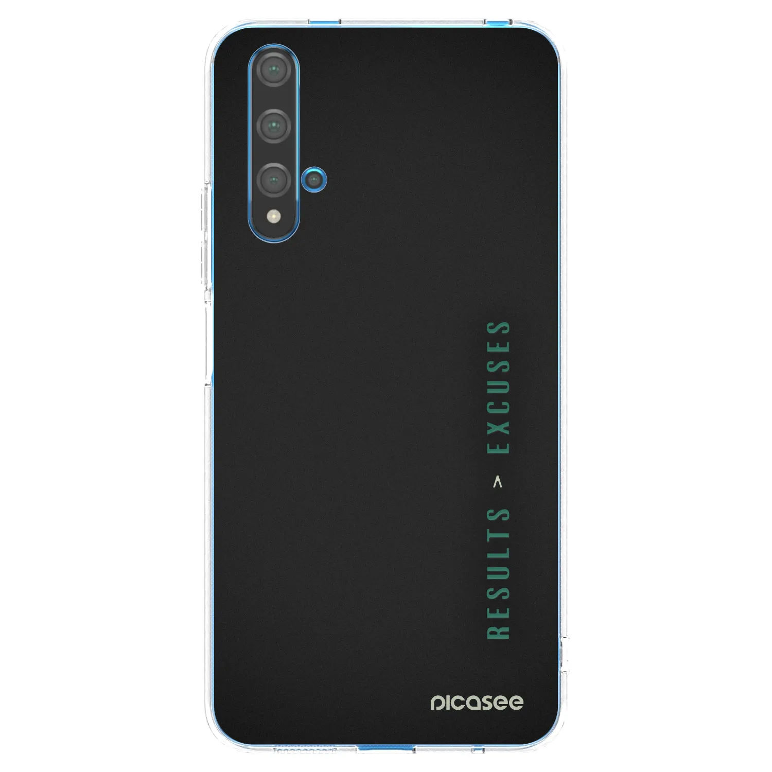 Picasee Huawei Nova 5T Hülle - Transparentes Silikon - Results x Excuses