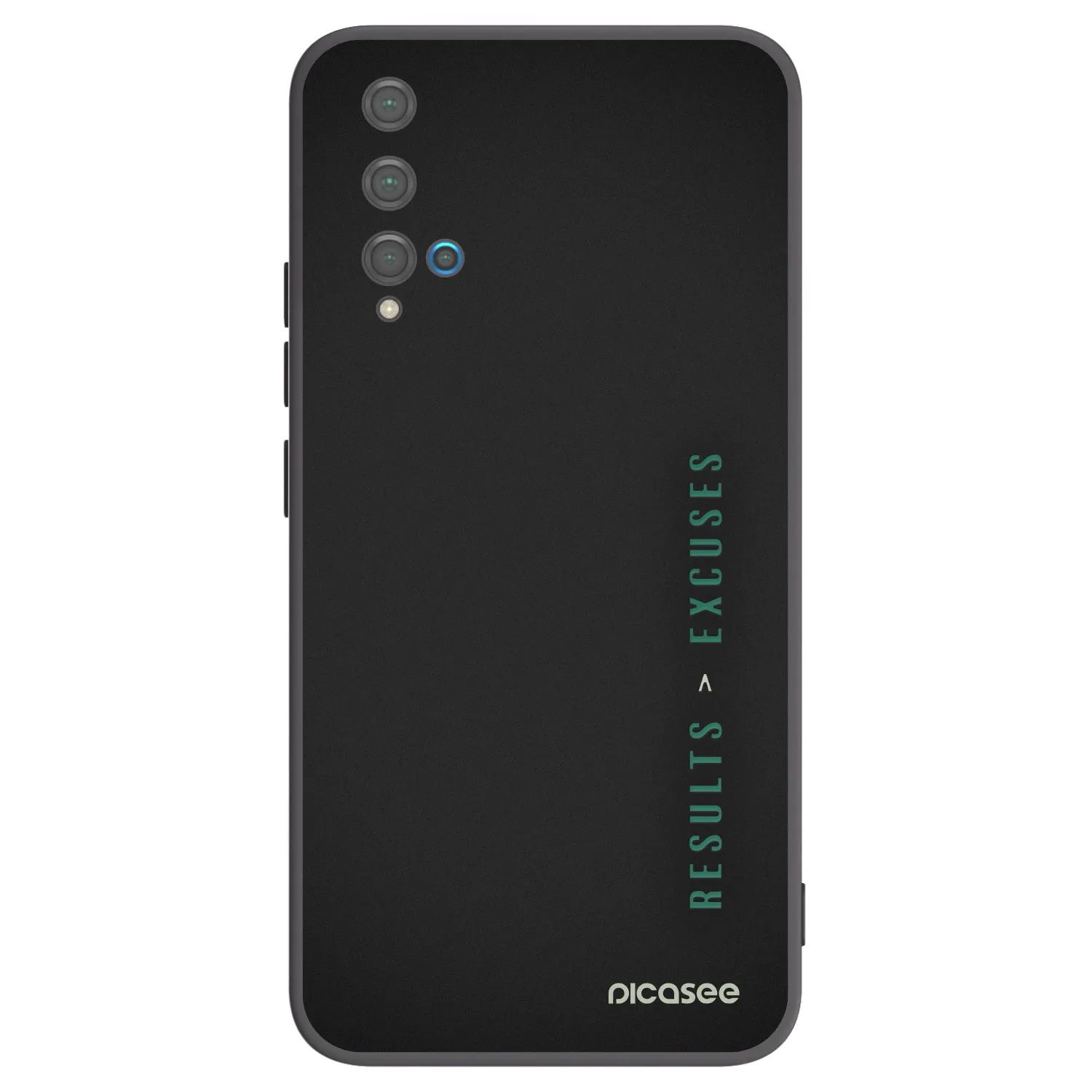 Picasee Huawei Nova 5T Hülle - Schwarzes Silikon - Results x Excuses
