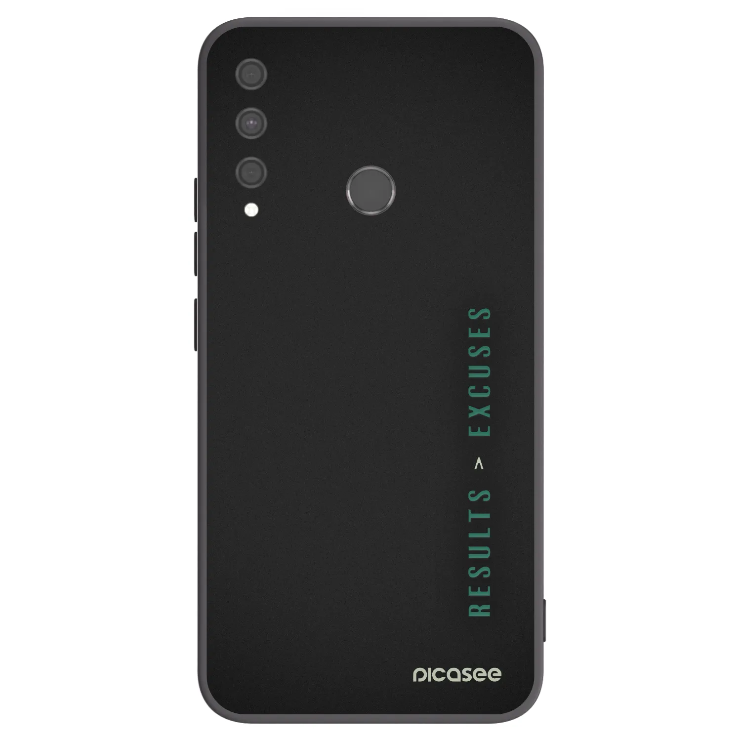 Picasee Huawei P40 Lite E Hülle - Schwarzes Silikon - Results x Excuses