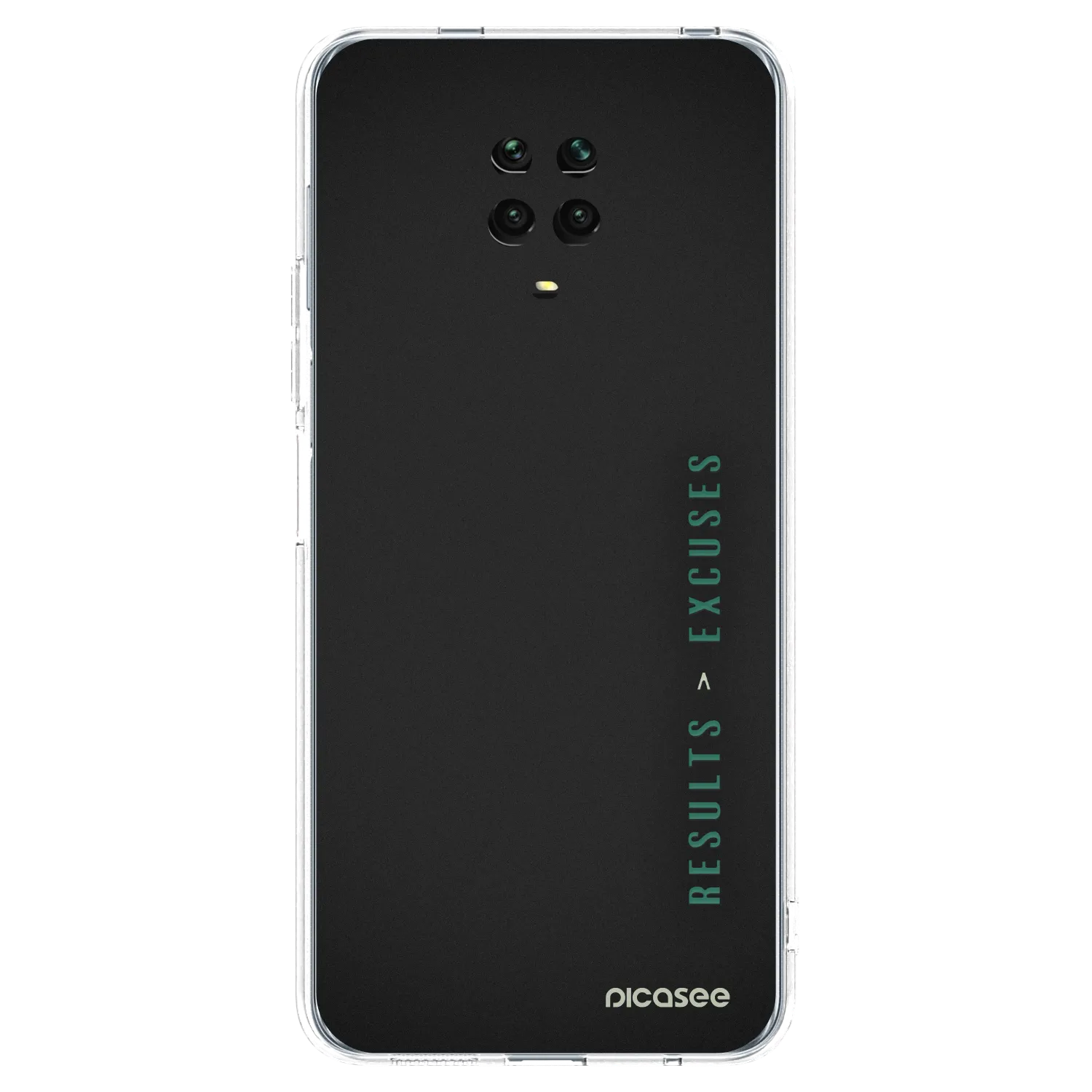 Picasee Xiaomi Redmi Note 9 Pro Hülle - Transparentes Silikon - Results x Excuses