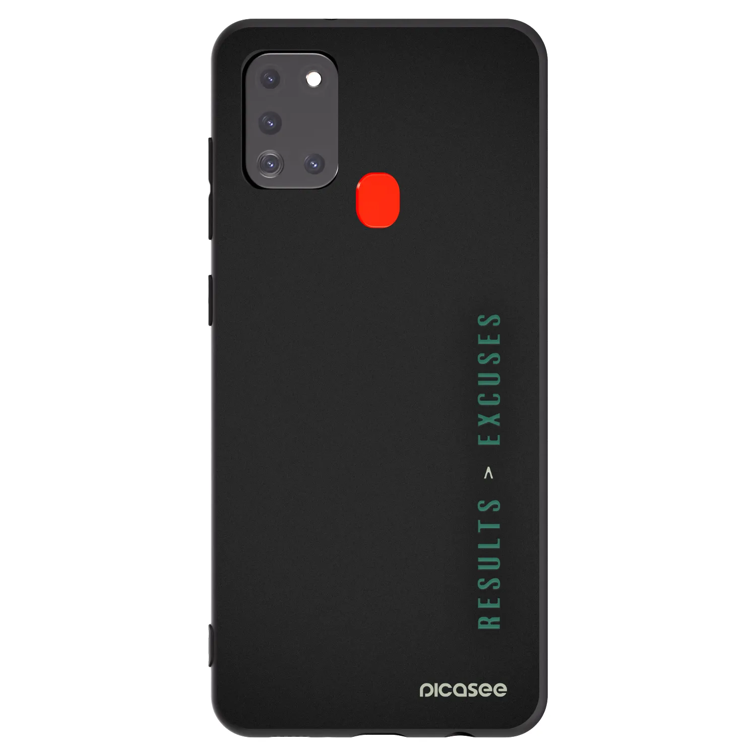 Picasee Samsung Galaxy A21s Hülle - Schwarzes Silikon - Results x Excuses