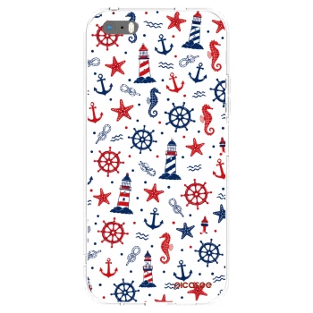 Picasee Apple iPhone 5/5S/SE Hülle - Transparentes Silikon - Sailor Vibes