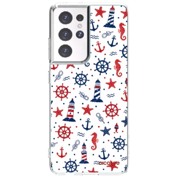 Picasee Samsung Galaxy S21 Ultra 5G G998B Hülle - Transparentes Silikon - Sailor Vibes