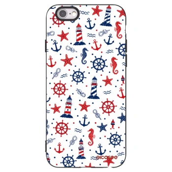 Picasee Apple iPhone 6/6S Hülle - Schwarzes Silikon - Sailor Vibes