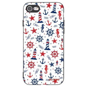 Picasee Apple iPhone SE 2020 Hülle - Schwarzes Silikon - Sailor Vibes