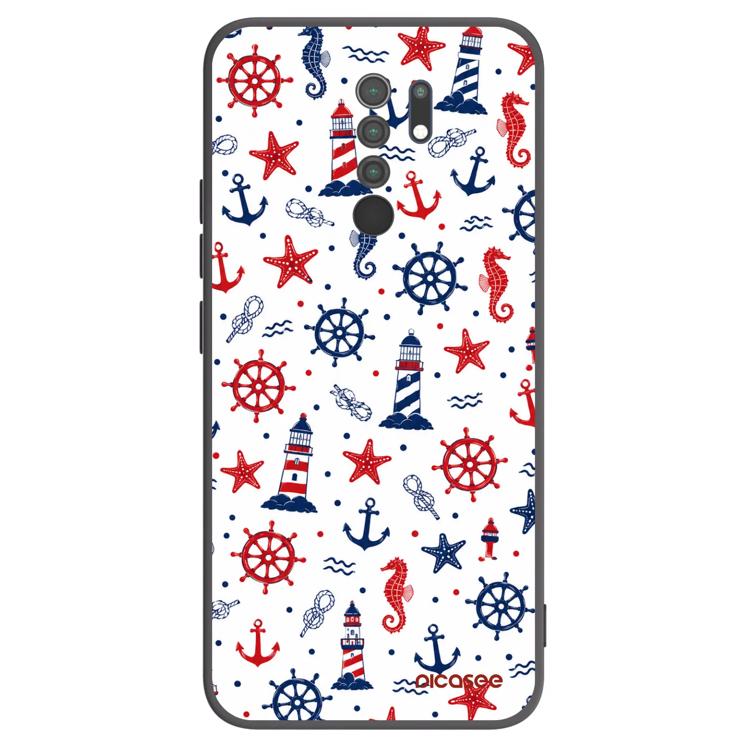 Picasee Xiaomi Redmi 9 Hülle - Schwarzes Silikon - Sailor Vibes