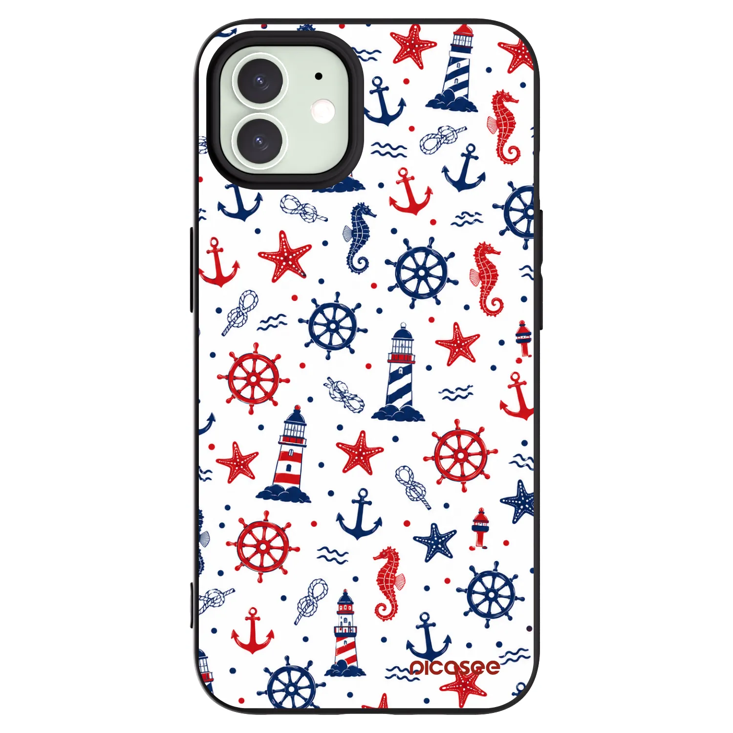 Picasee Apple iPhone 12 Hülle - Schwarzes Silikon - Sailor Vibes