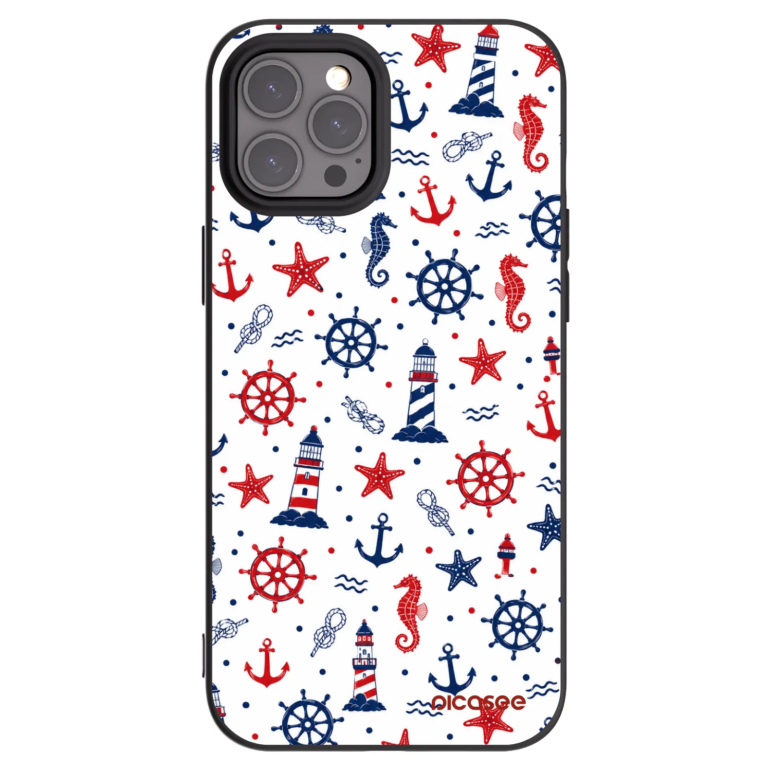 Picasee Apple iPhone 12 Pro Max Hülle - Schwarzes Silikon - Sailor Vibes