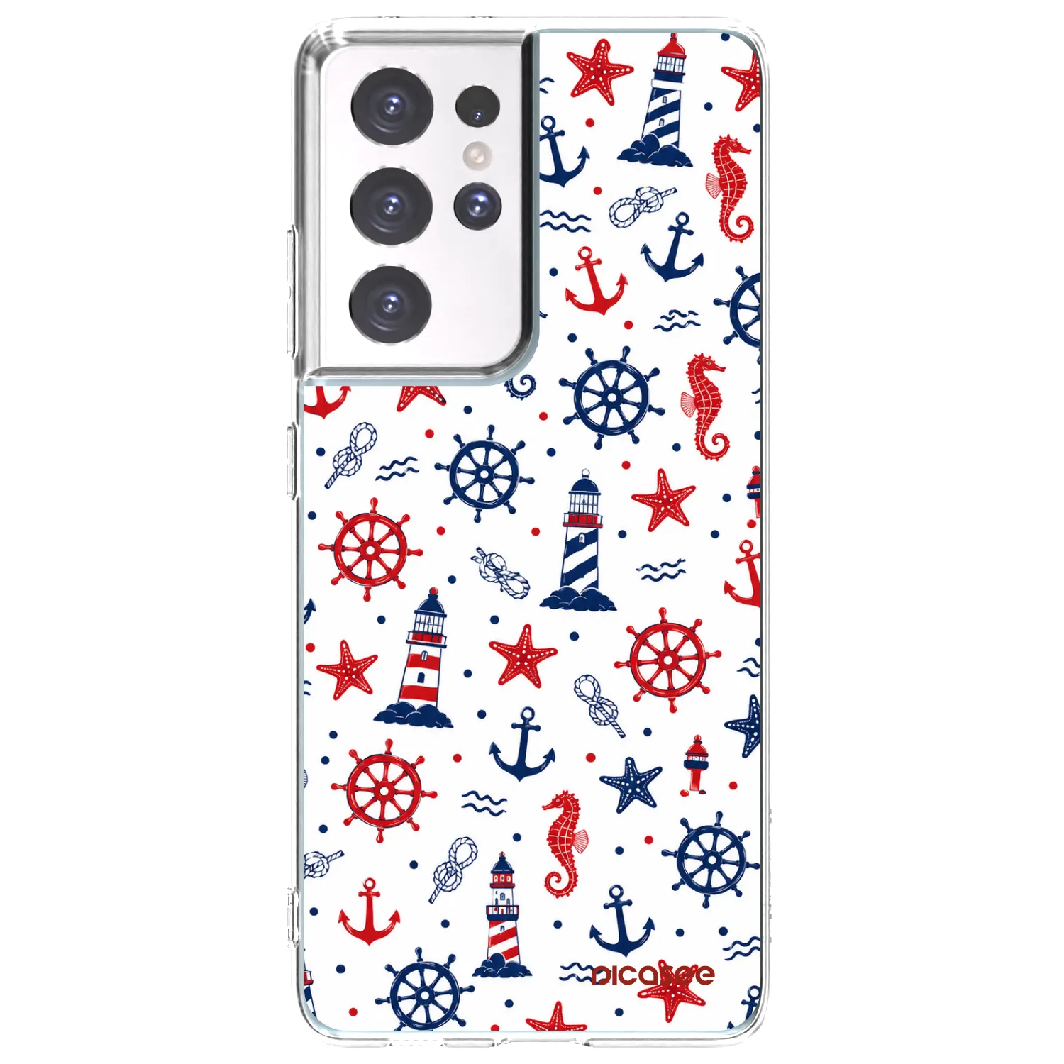 Picasee Samsung Galaxy S21 Ultra 5G G998B Hülle - Transparentes Silikon - Sailor Vibes