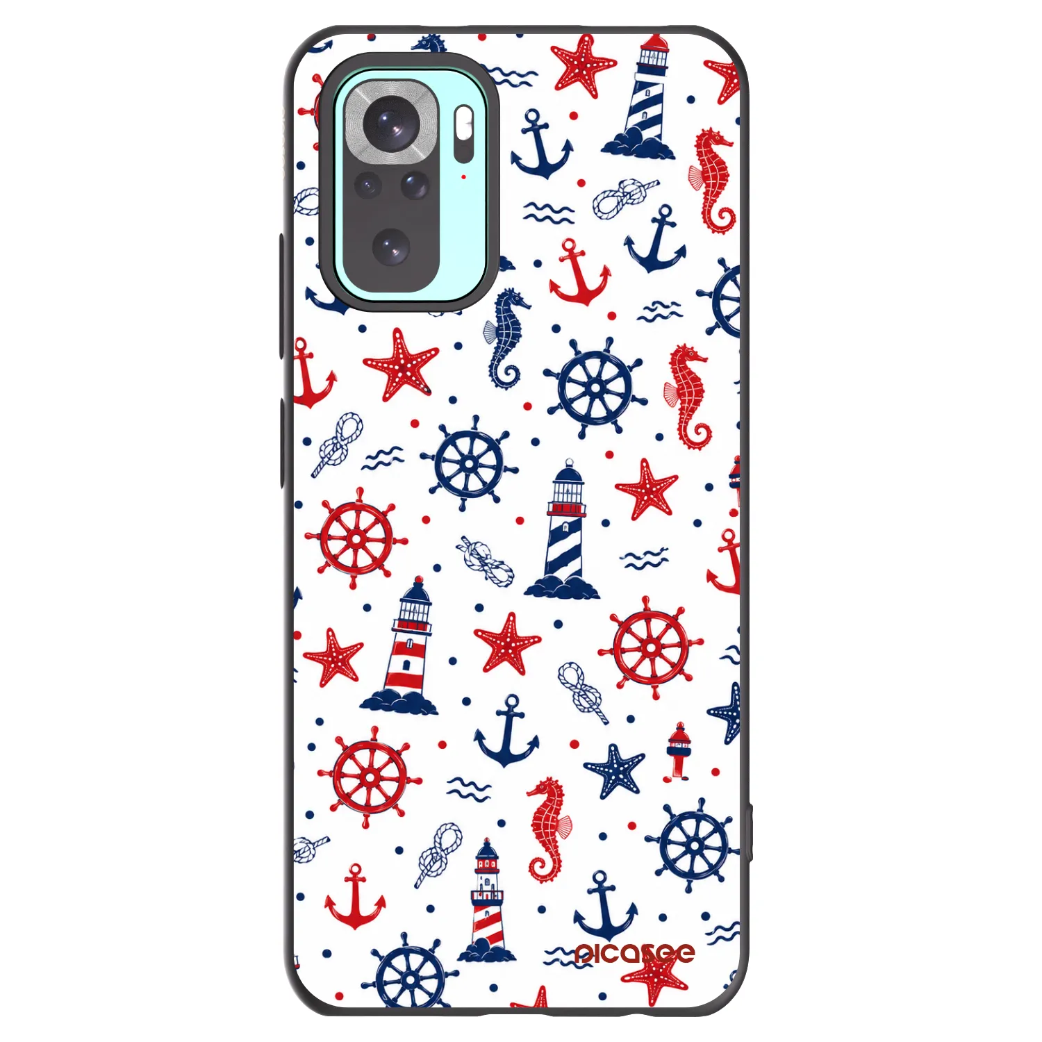 Picasee Xiaomi Redmi Note 10 Pro Hülle - Schwarzes Silikon - Sailor Vibes