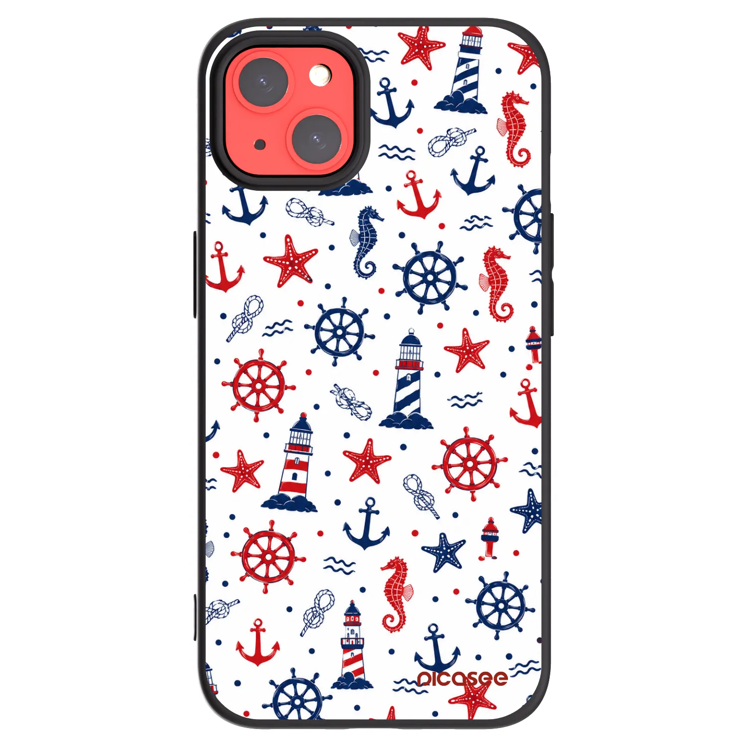 Picasee Apple iPhone 13 Hülle - Schwarzes Silikon - Sailor Vibes