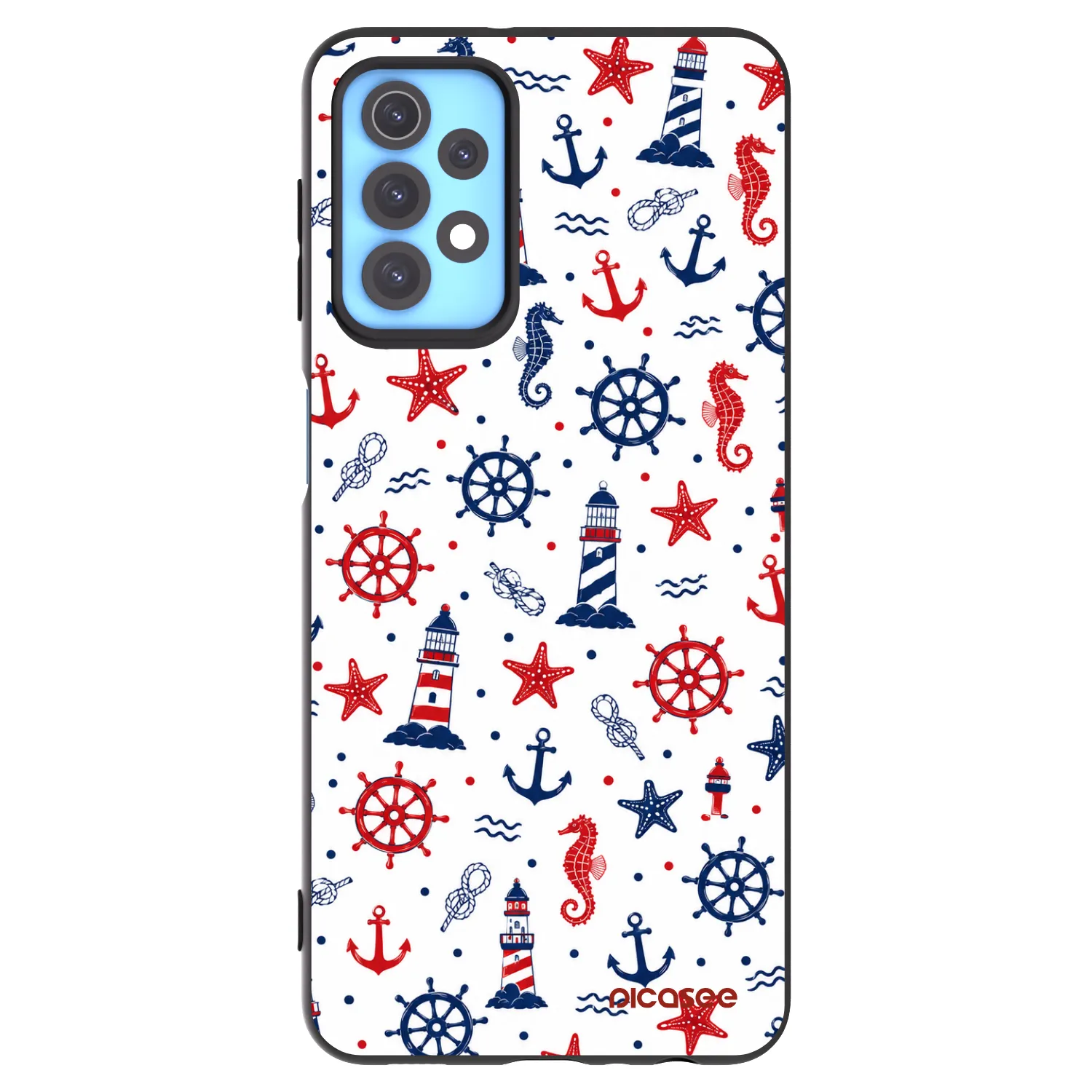 Picasee Samsung Galaxy A32 4G SM-A325F Hülle - Schwarzes Silikon - Sailor Vibes