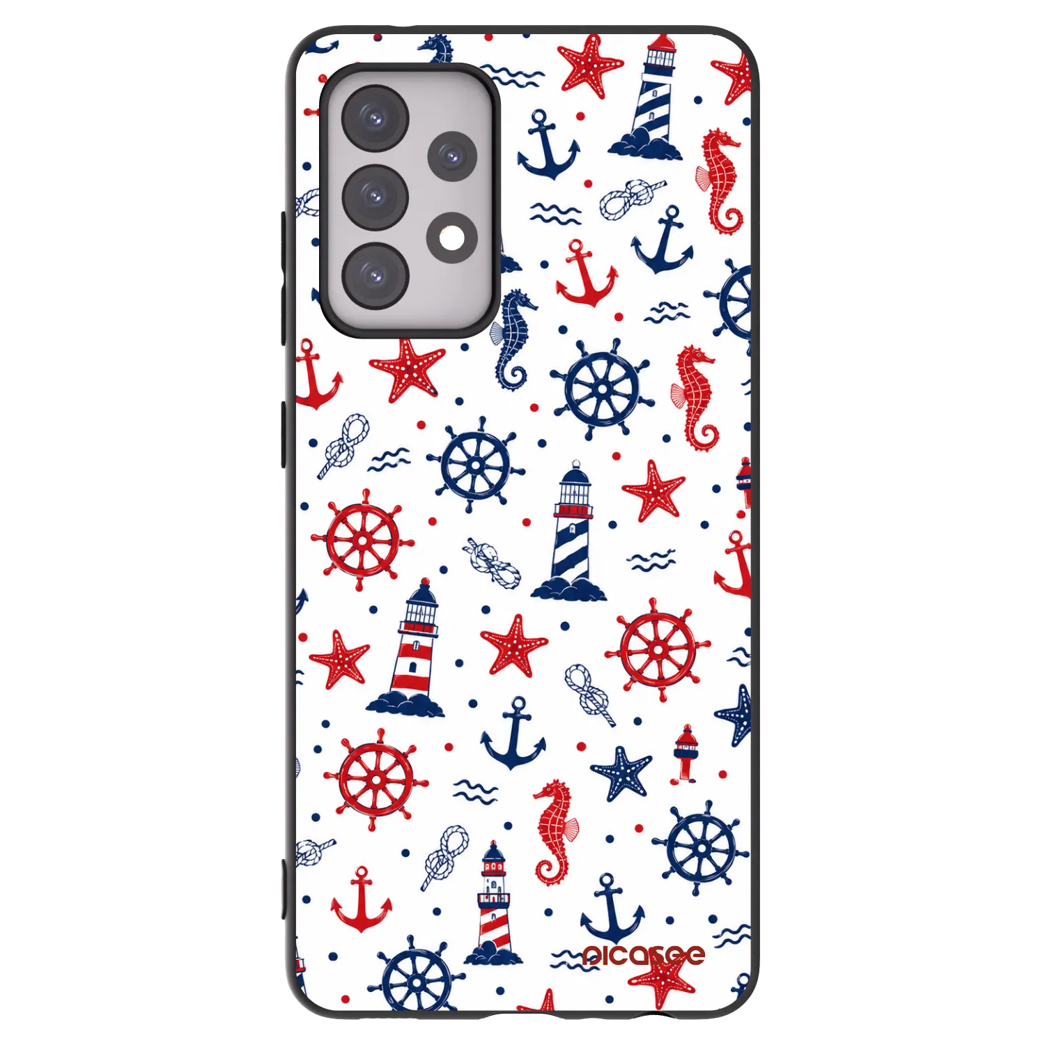 Picasee Samsung Galaxy A52s 5G A528B Hülle - Schwarzes Silikon - Sailor Vibes