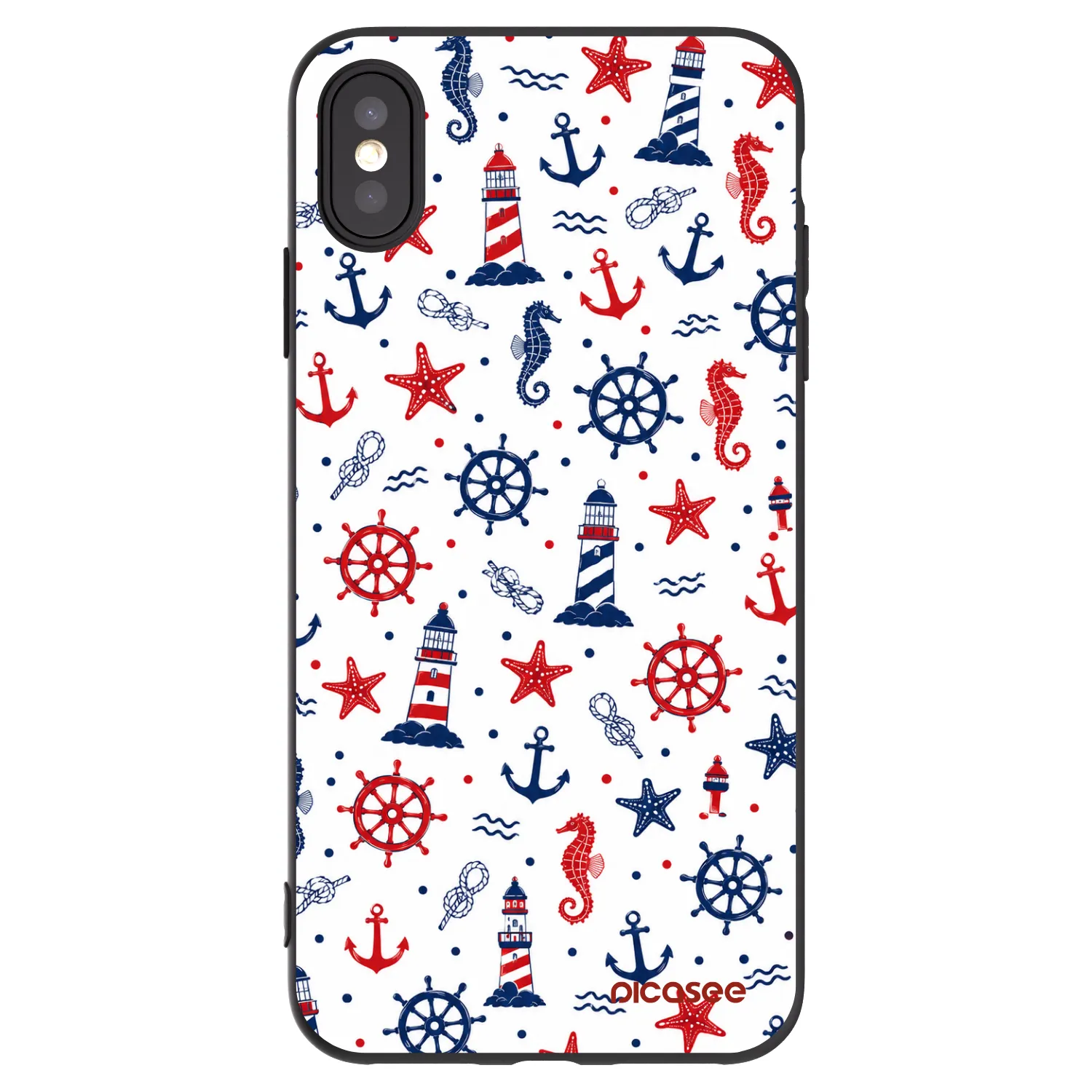 Picasee Apple iPhone XS Max Hülle - Schwarzes Silikon - Sailor Vibes