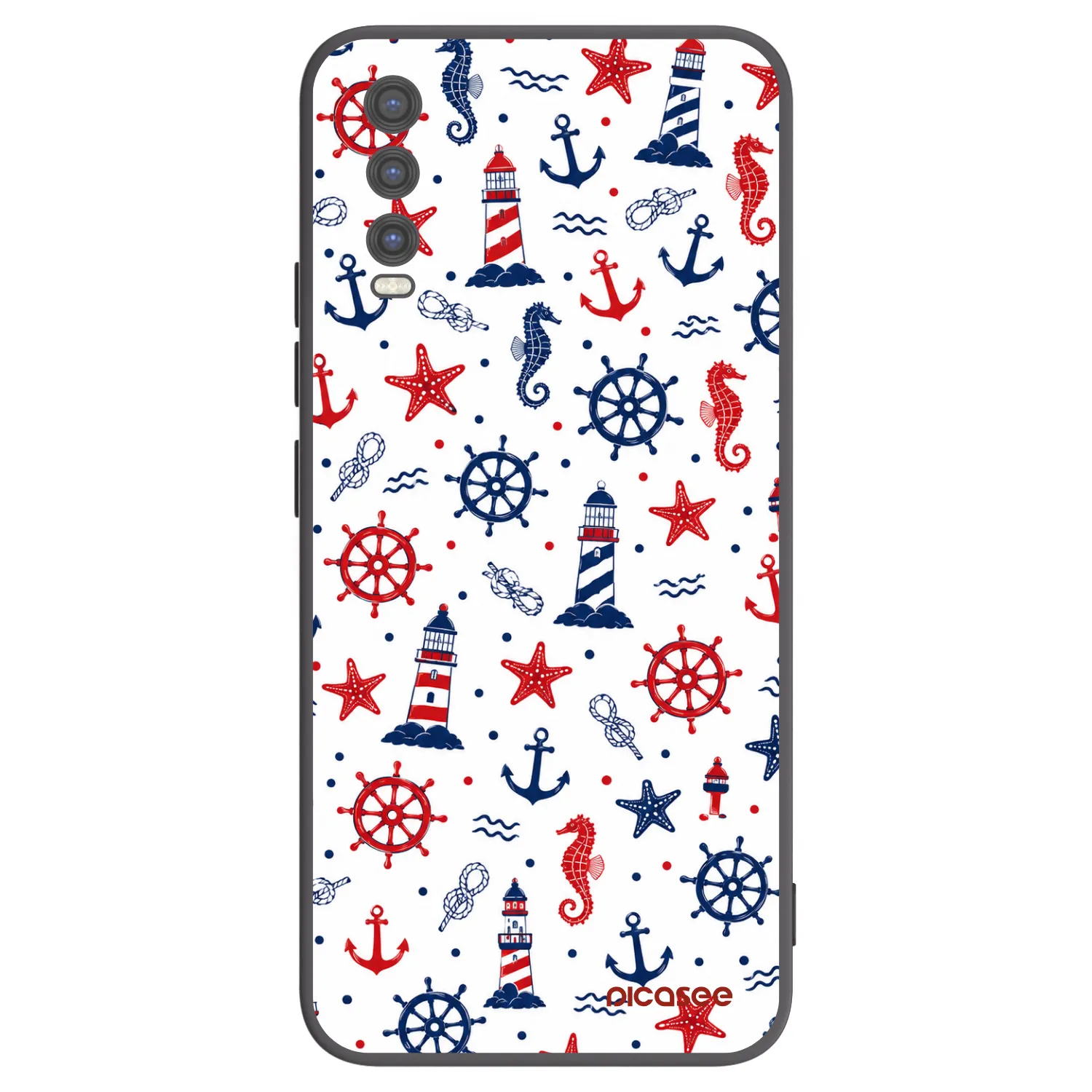 Picasee Vivo Y20s Hülle - Schwarzes Silikon - Sailor Vibes