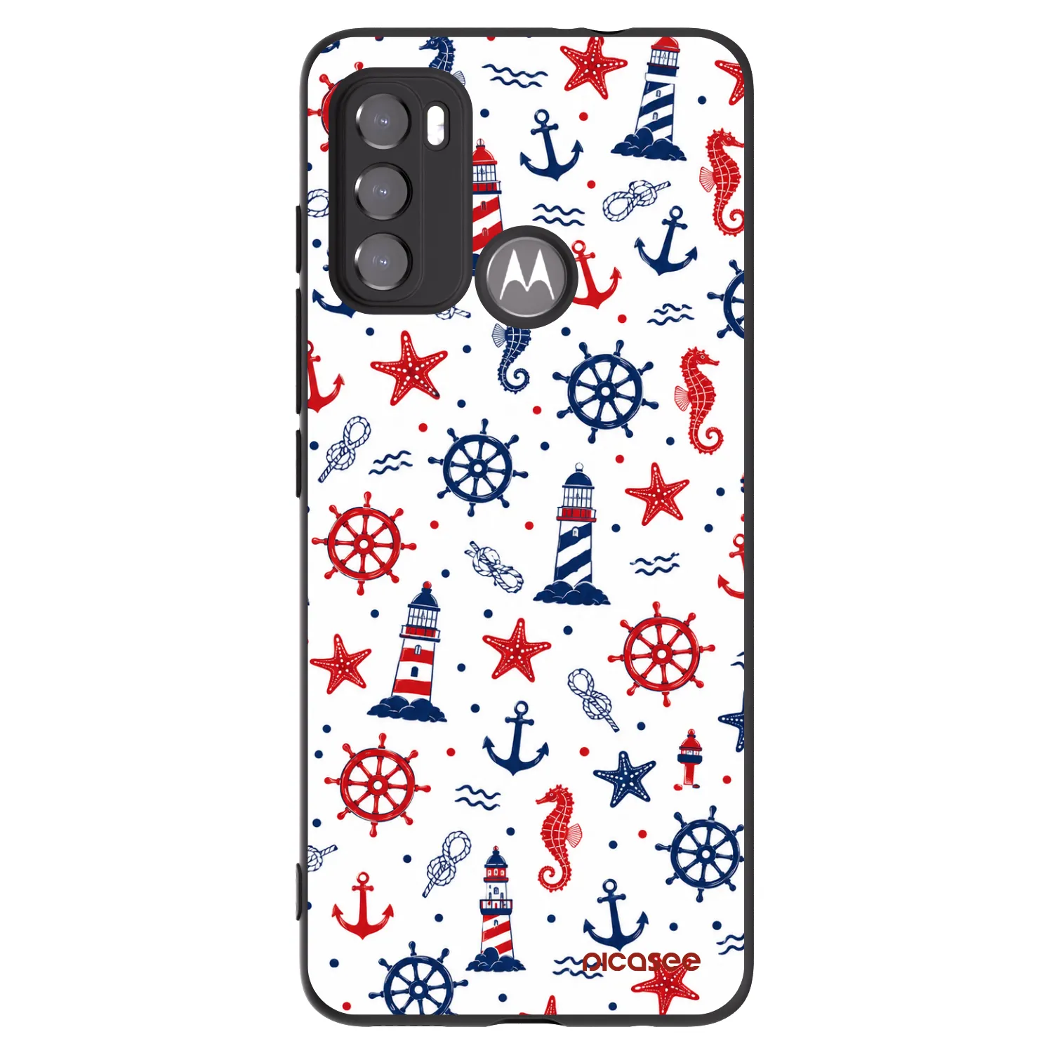 Picasee Motorola Moto G60 Hülle - Schwarzes Silikon - Sailor Vibes