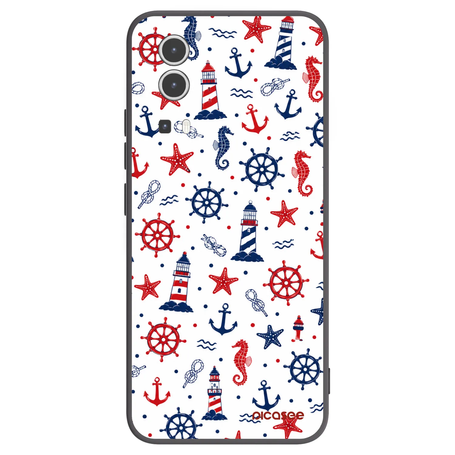 Picasee Vivo Y72 5G Hülle - Schwarzes Silikon - Sailor Vibes