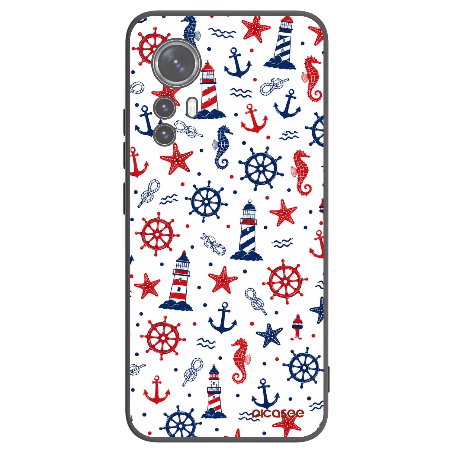 Picasee Xiaomi 12 Hülle - Schwarzes Silikon - Sailor Vibes