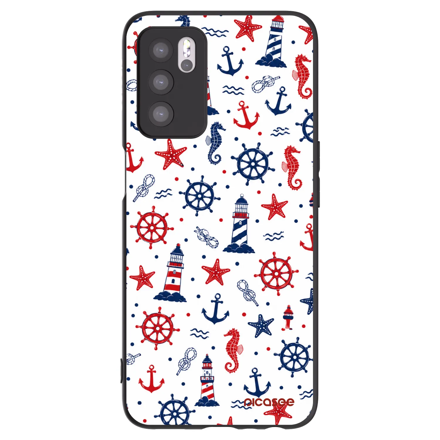 Picasee OPPO A16s Hülle - Schwarzes Silikon - Sailor Vibes
