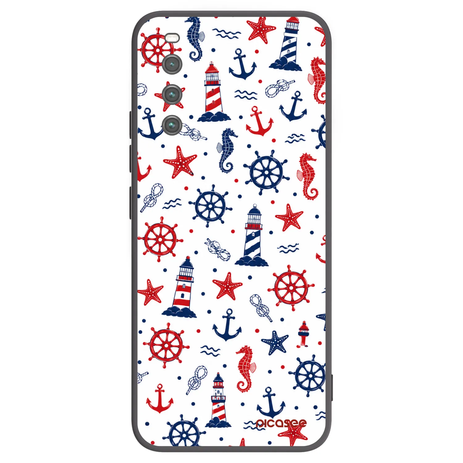 Picasee Sony Xperia 10 IV 5G Hülle - Schwarzes Silikon - Sailor Vibes