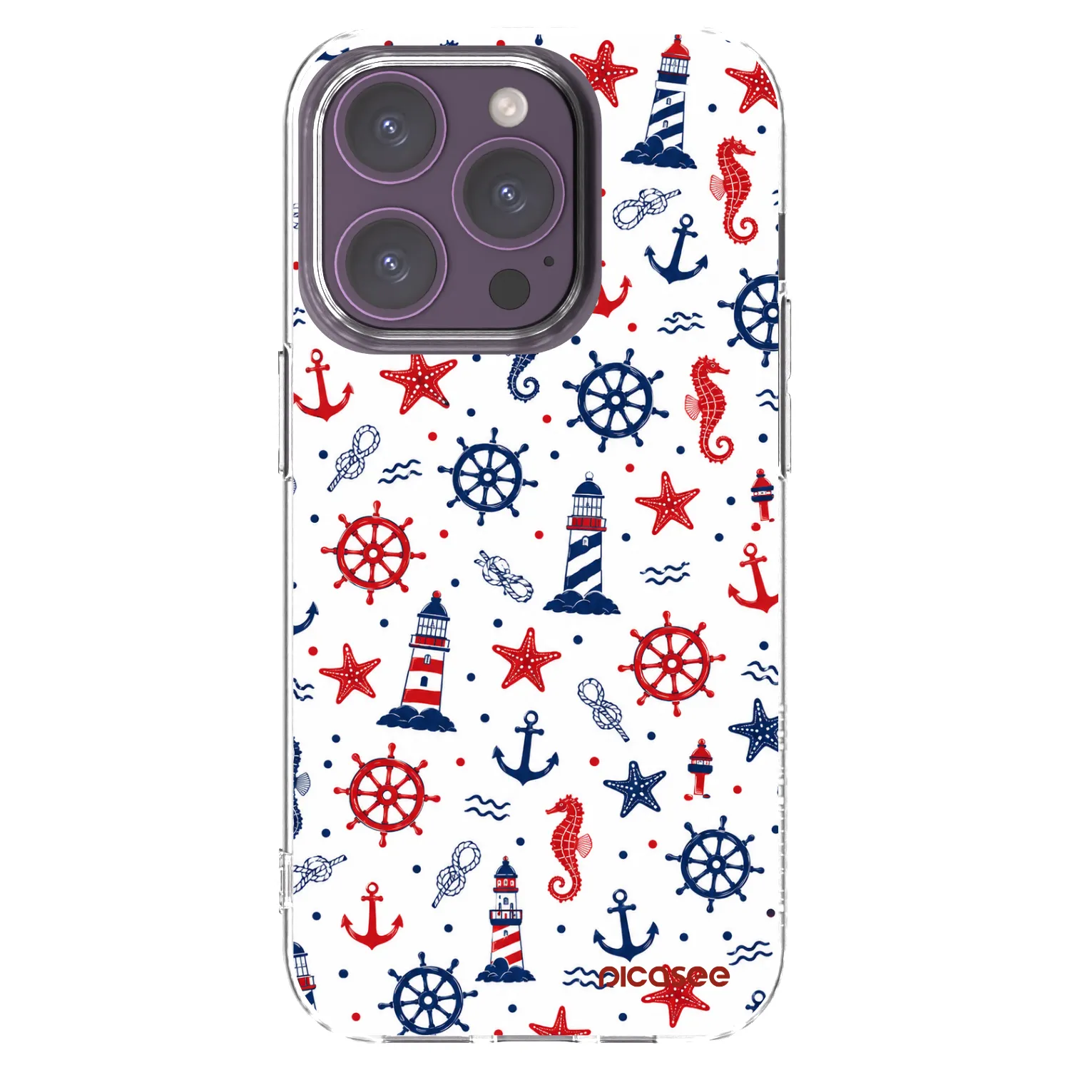 Picasee Apple iPhone 14 Pro Hülle - Transparentes Silikon - Sailor Vibes