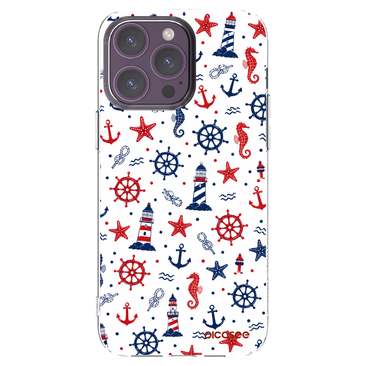 Picasee Apple iPhone 14 Pro Max Hülle - Transparentes Silikon - Sailor Vibes