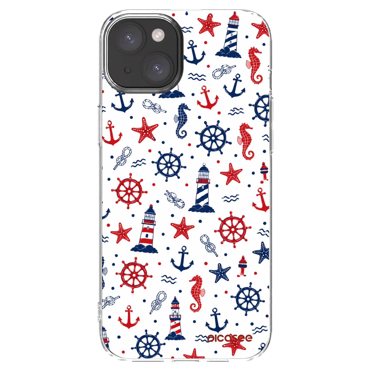 Picasee Apple iPhone 15 Plus Hülle - Transparentes Silikon - Sailor Vibes