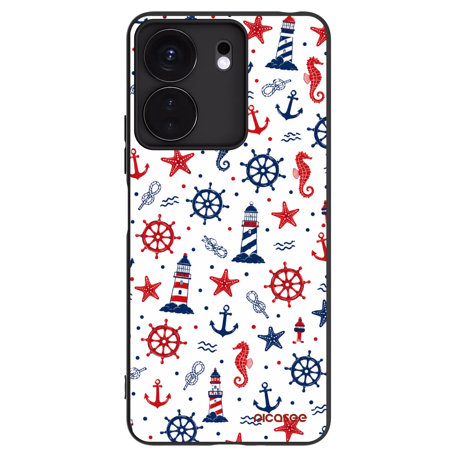 Picasee Xiaomi Redmi 13C 4G Hülle - Schwarzes Silikon - Sailor Vibes