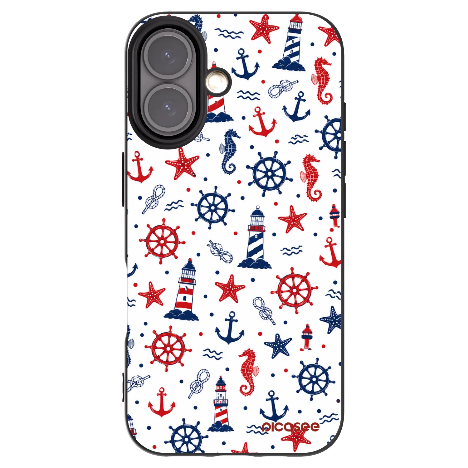Picasee Apple iPhone 16 Hülle - Schwarzes Silikon - Sailor Vibes