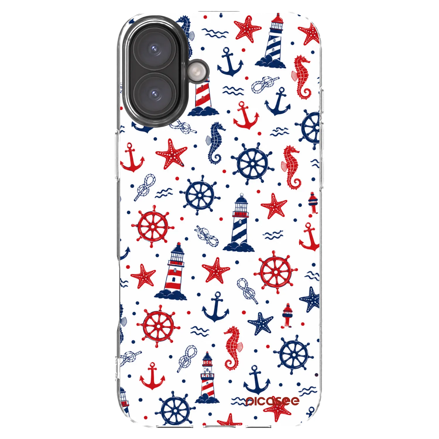 Picasee Apple iPhone 16 Plus Hülle - Transparentes Silikon - Sailor Vibes