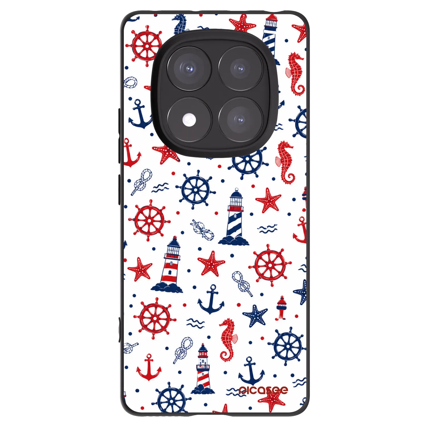 Picasee Xiaomi Redmi Note 14 Pro 5G Hülle - Schwarzes Silikon - Sailor Vibes