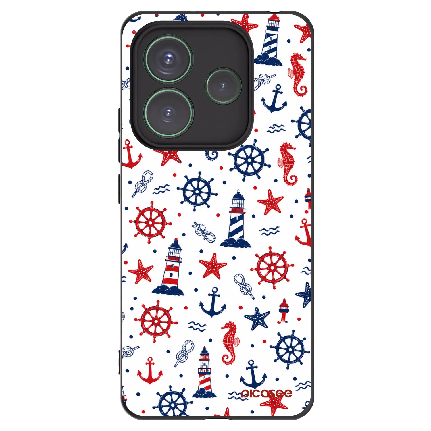 Picasee Xiaomi Redmi Note 14 5G Hülle - Schwarzes Silikon - Sailor Vibes