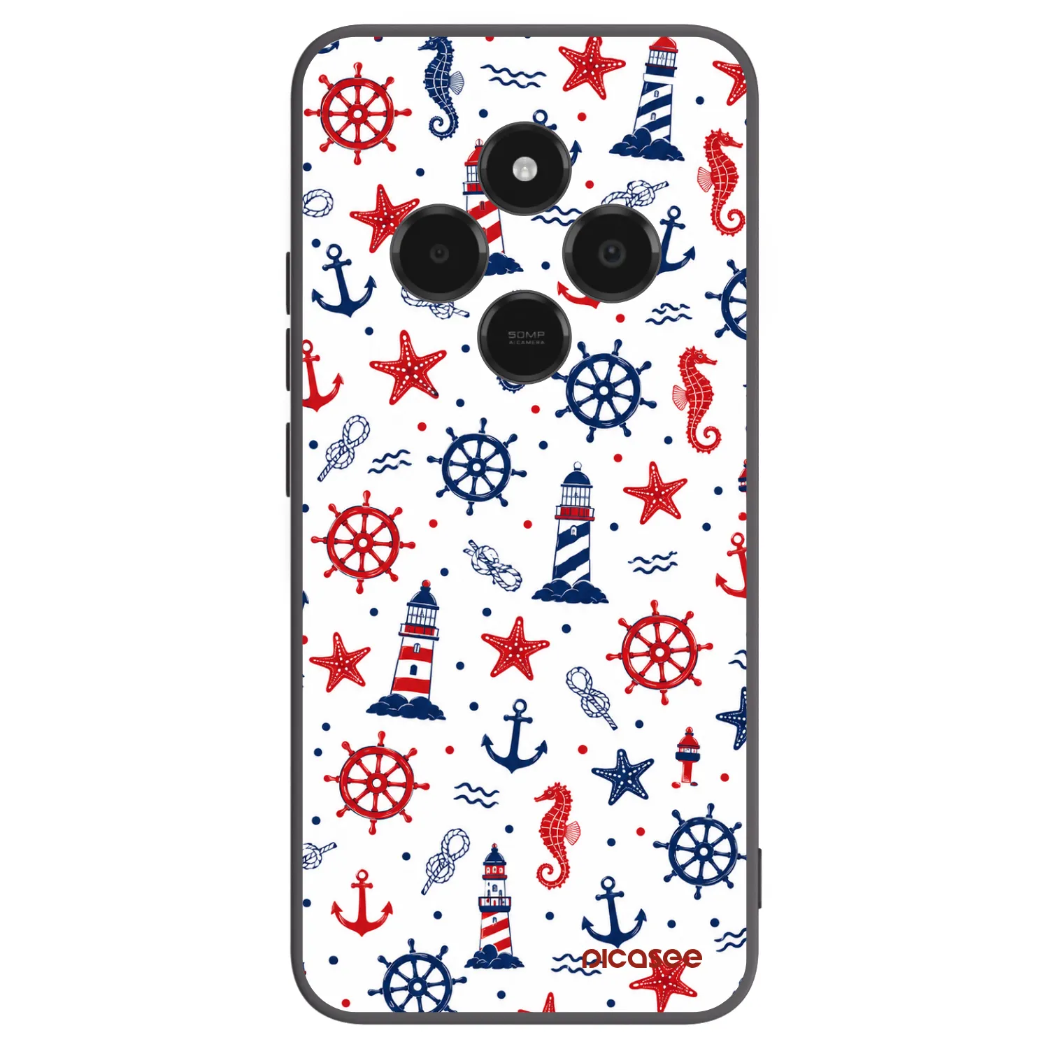 Picasee Xiaomi Poco C75 Hülle - Schwarzes Silikon - Sailor Vibes